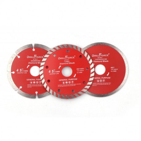 Diamond Saw Blade, Segment, Continuous, Turbo, Dry Wet Cutting Disc Wheel For Marble, Concrete, Building Material